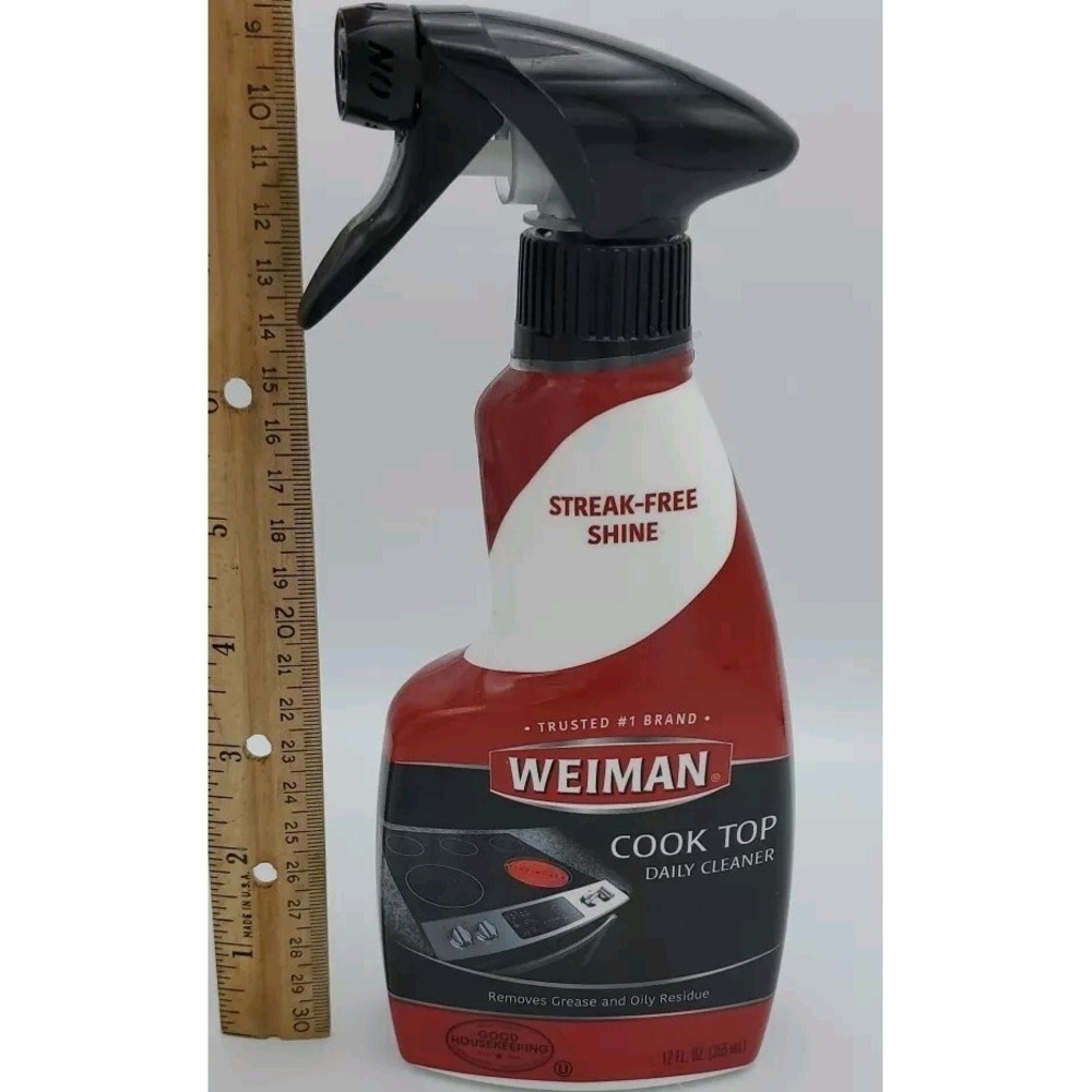 Weiman Heavy Duty Cook Top Cleaner Degreaser Spray 12oz Bottle with Trigger
